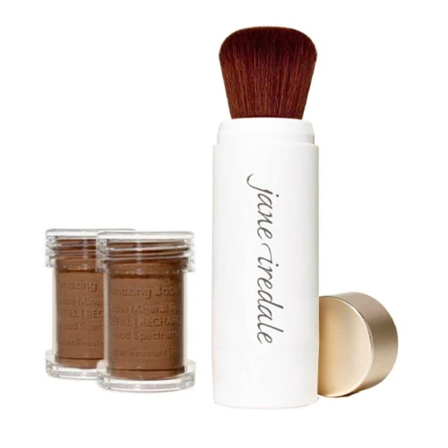 Jane Iredale Amazing Base Refillable Brush And 2 Refill Canisters - Amber SPF20 11 Jane Iredale Amazing Base Refillable Brush And 2 Refill Canisters - Amber SPF20 - Image 11